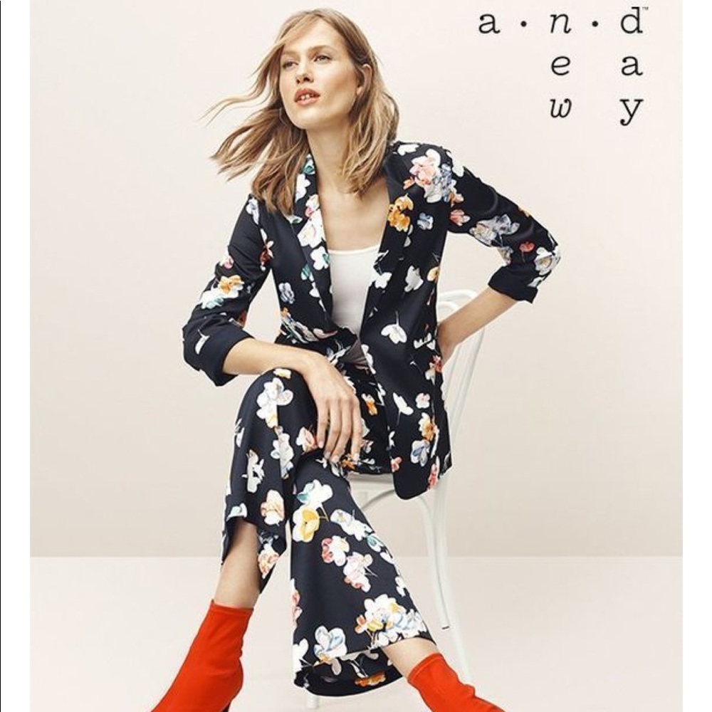 NWOT Floral Blazer AND Pants - Suit